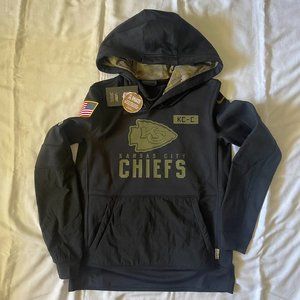 Nike Kansas Chiefs Salute to Service Black Hoodie. Size Small & XXL CU8842-010